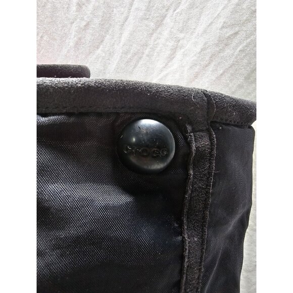 Crocs CLAIRE Women's Size 7 Black Insulated Waterproof Rain Snow Pull On BOOTS - Picture 3 of 14